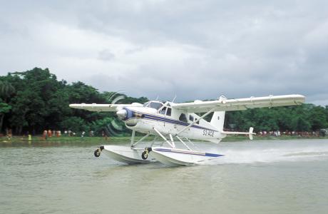 Historic aircraft taking off in Bangladesh